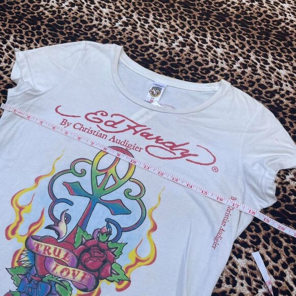 ♥︎ ed hardy y2k graphic tee ♥︎ - Picture 6 of 8